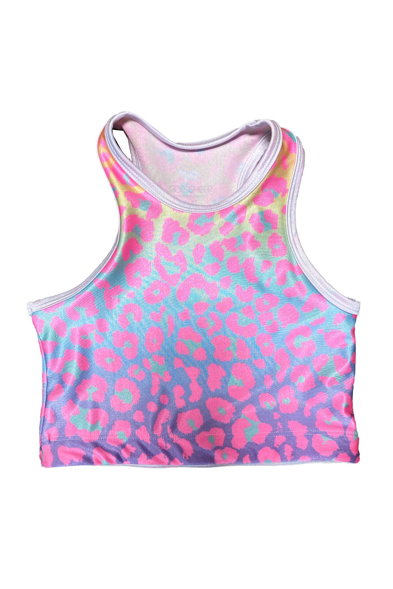 Pastel Ombre Cheetah Kids Crop Top - Goldsheep Clothing