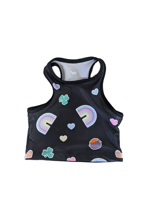 Pastel Patty's Day Kids Crop Top
